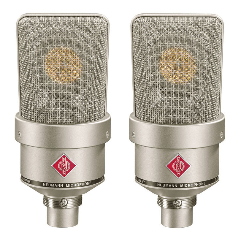 Neumann TLM 103 Cardioid Condenser Microphone Stereo Set | Color: Nickel