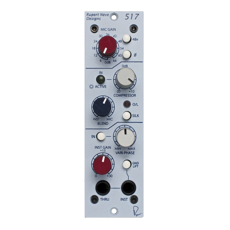 Rupert Neve 517 500 Series Mic Preamp/DI/Compressor