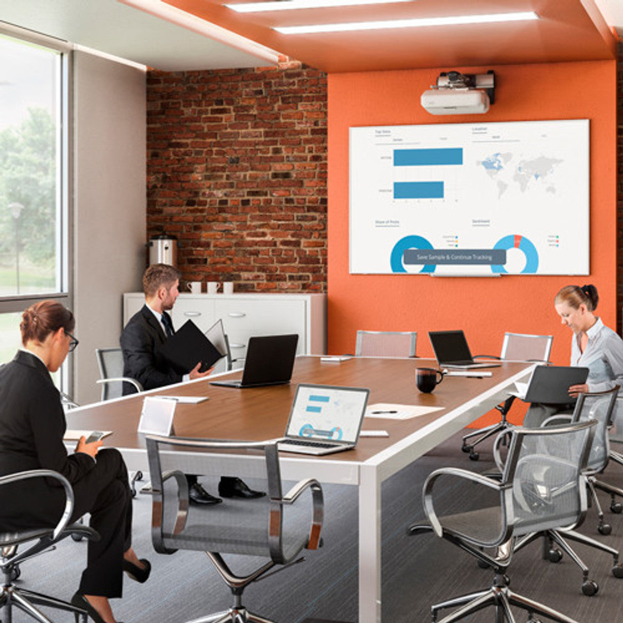 Da-Lite 25940T Interactive Dry Erase Application IDEA Projector Screen