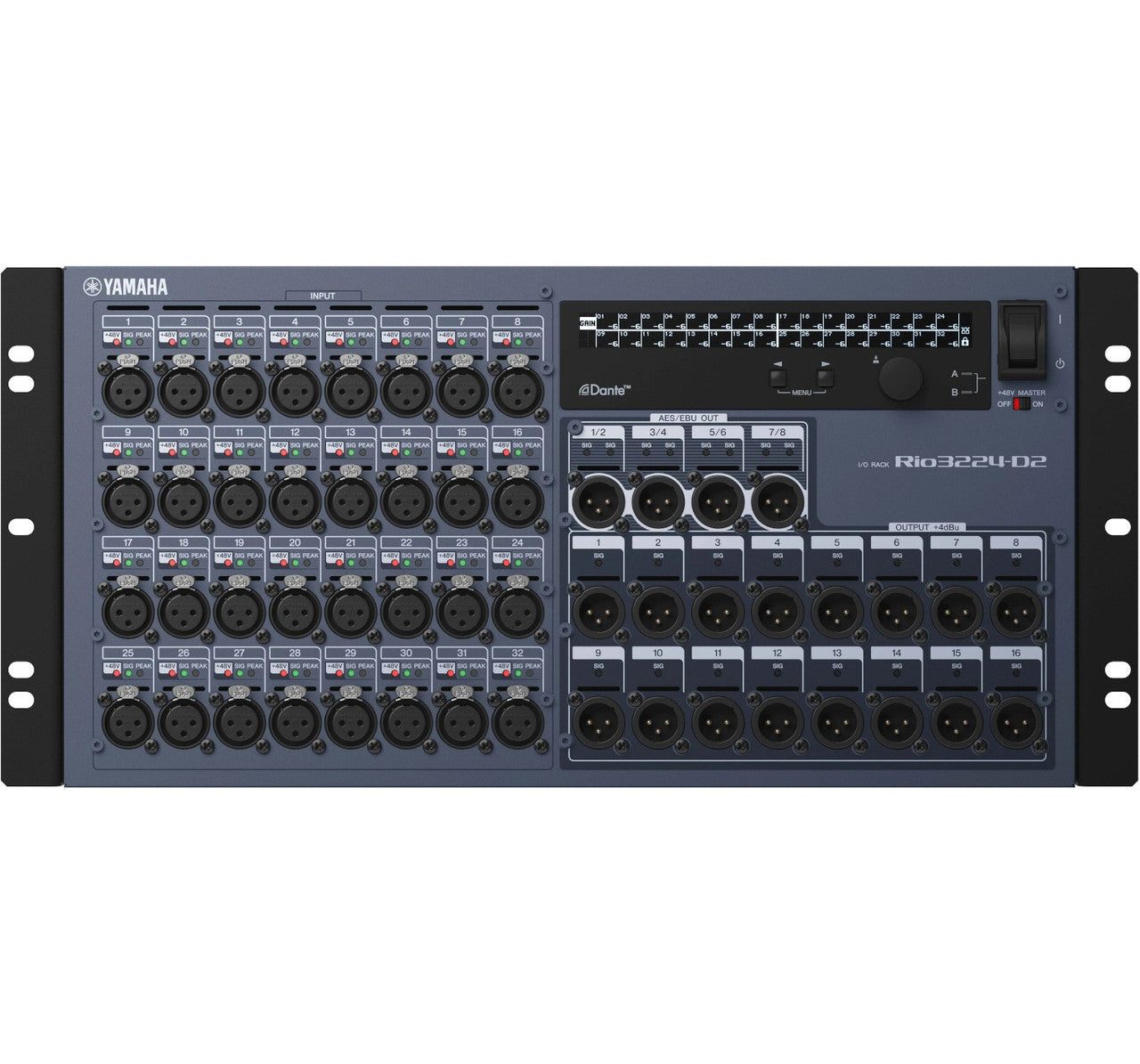 Yamaha Rio3224-D2 Dante Stage Box
